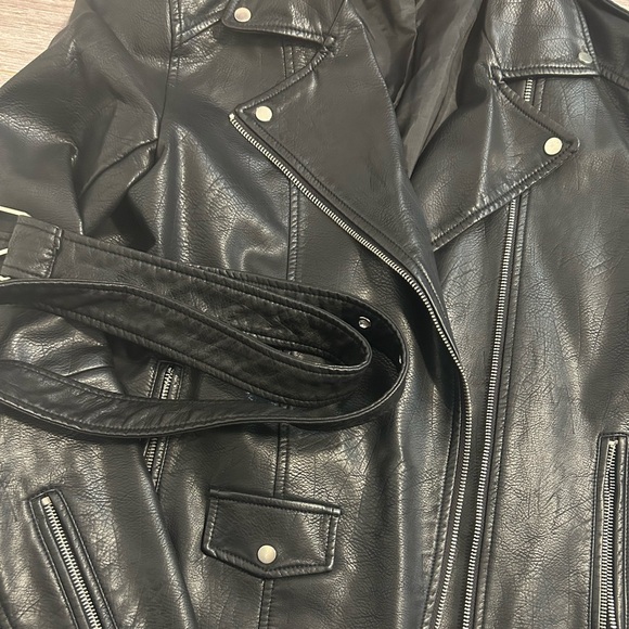 Zara Rider Leather Jacket - Picture 2 of 2